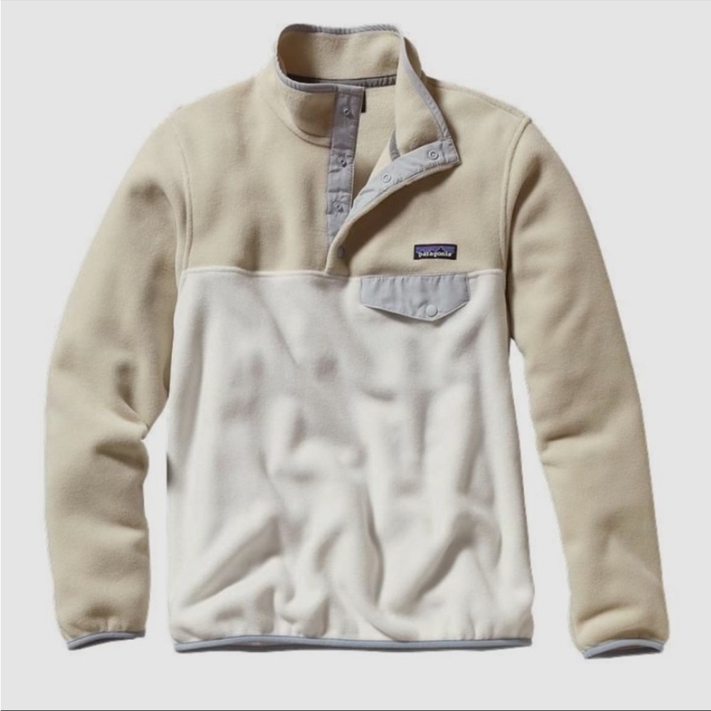 Patagonia pullover. I’ve worn this maybe 3 times. It does not have any stains.